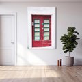 Obraz na płótnie 80x120 - Retro Przez Drzwi - drzwi, retro