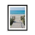 Plakat w ramie 30x40 - Żywa Natura - plaża, morze - rama czarna