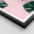 Plakat w ramie 30x40 - Siła Natury - liście, monstera - rama czarna