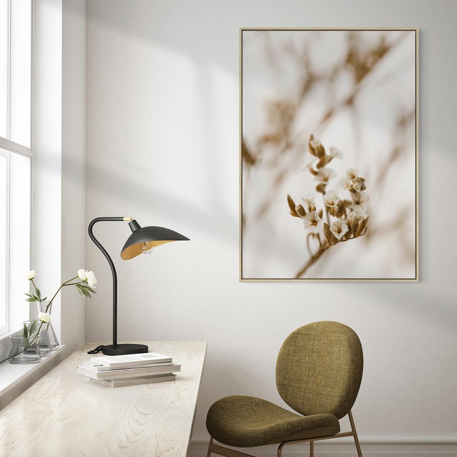 Obraz w ramie 80x120 - Kwiatowa suchość - kwiaty, susz - rama drewno