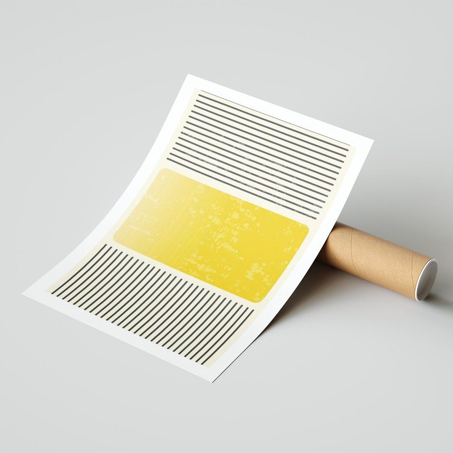 Plakat bez ramy 50x70 - Geometryczna Harmonia - geometria, nowoczesny plakat