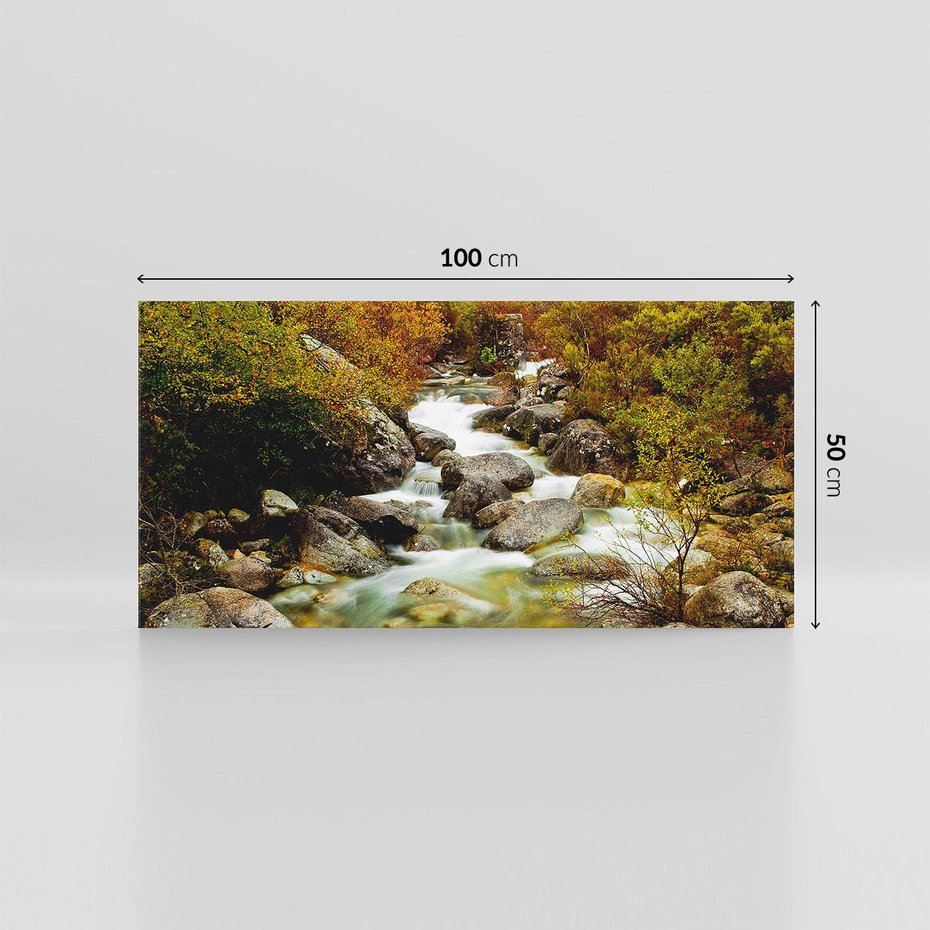 Obraz na płótnie 100x50 - Śpiew Strumienia - strumień, górski