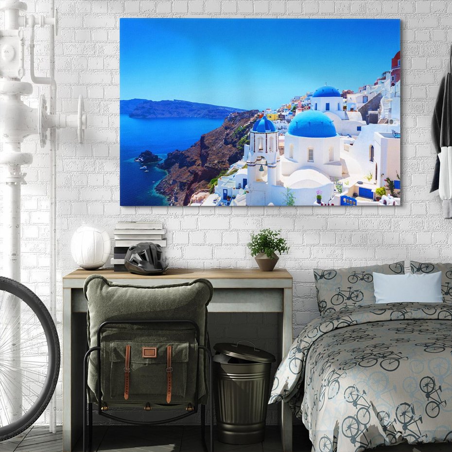 Obraz na płótnie 70x50 - Idylliczna plaża: Morze i ocean - plaża, morze