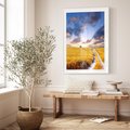 Plakat bez ramy 30x40 - Magiczna droga w lesie - droga, ścieżka