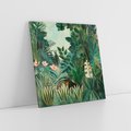 Obraz na płótnie 30x30 - "The Equatorial Jungle " (1909) Henri Rousseau - Reprodukcja - reprodukcja, obraz na płótnie