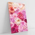 Obraz na płótnie 50x70 - Róże w pełnym rozkwicie - róże, kwiaty