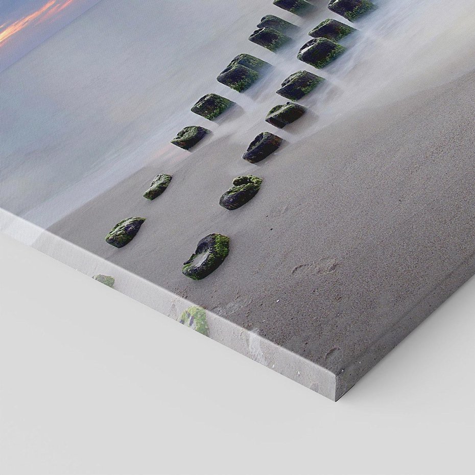 Obraz na płótnie 50x50 - Plaża Morskiej Błogości - plaża, morze