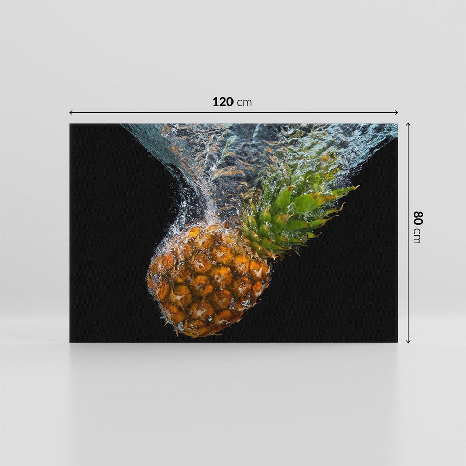 Obraz na płótnie 120x80 - Ananas Egzotyczne Cudo - ananas, owoc