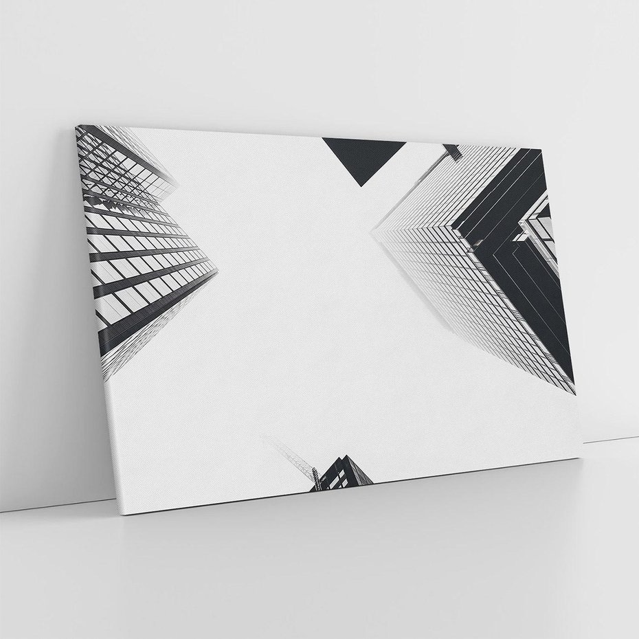 Obraz na płótnie 70x50 - Nowoczesna Dynamika - perspektywa, wieżowce
