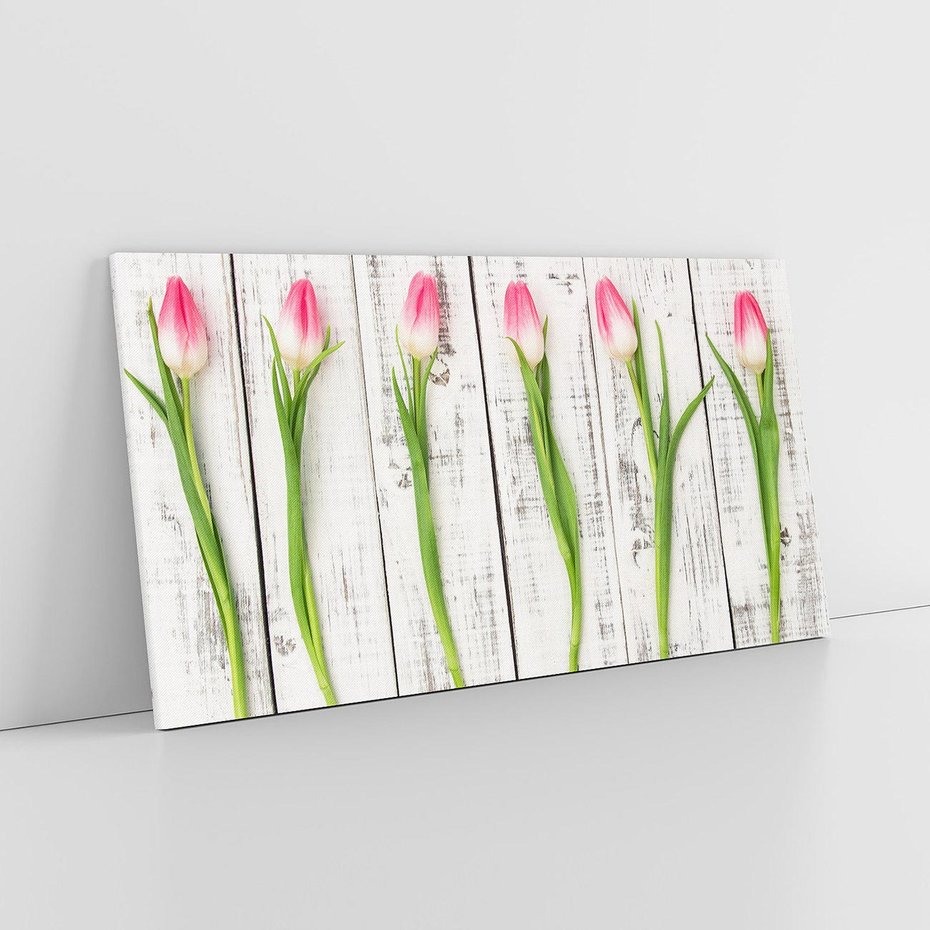 Obraz na płótnie 120x60 - Kwintesencja Piękna - kwiaty, tulipany