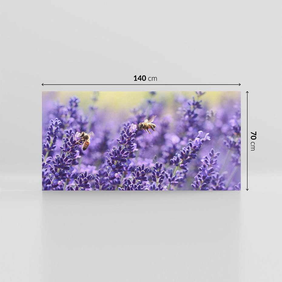 Obraz na płótnie 140x70 - Magia lawendy delikatne kwiaty - lawenda, kwiat