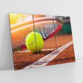 Obraz na płótnie 120x80 - Moc Tenisowej Pasji: Rakieta w Akcji - tenis, rakieta