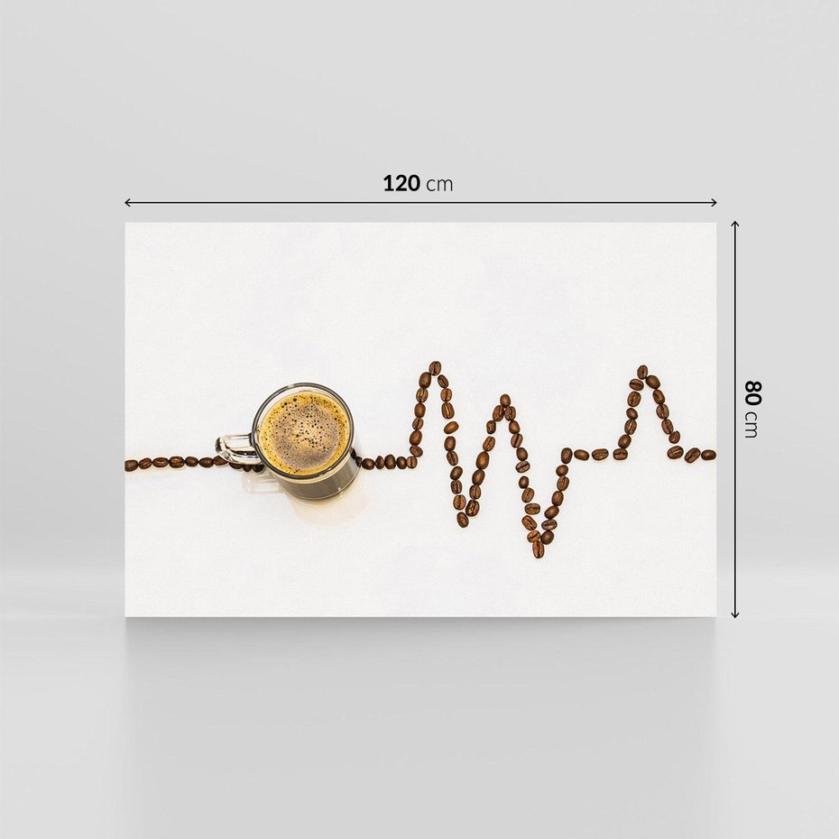 Obraz na płótnie 120x80 - Aromatyczna kawa: Złoto ziaren - kawa, ziarna