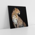 Obraz na płótnie 40x40 - Elegancja Jaguarowej Pantery - jaguar, pantera