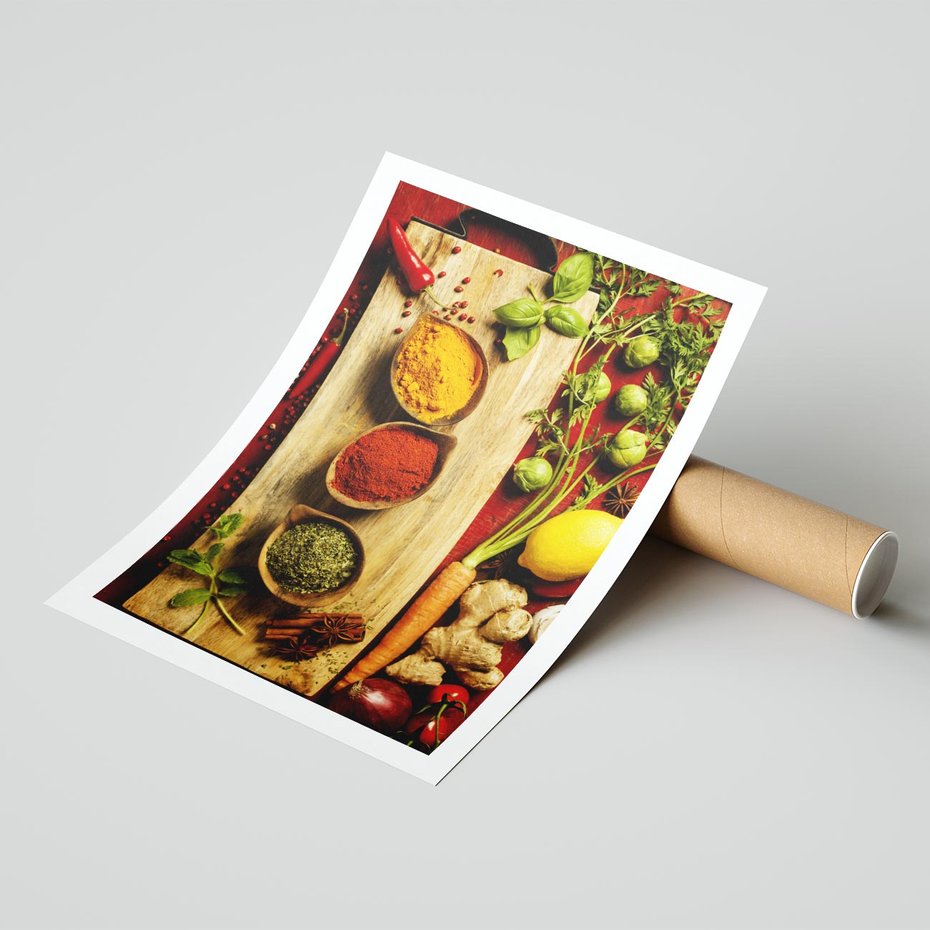 Plakat bez ramy 21x30 - Smakowy Zmysł - przyprawy, kuchnia