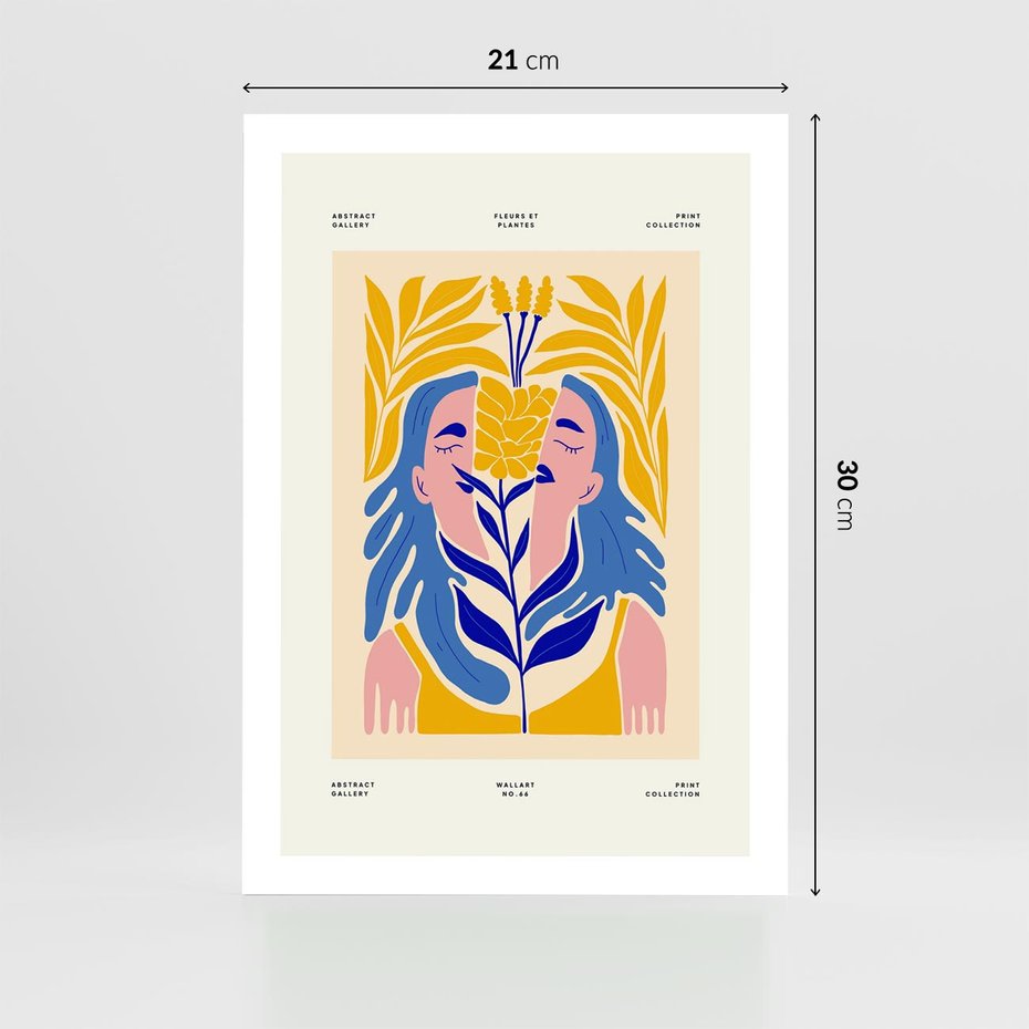 Plakat bez ramy 21x30 - Roztopione Granice - nowoczesna sztuka, abstrakcja