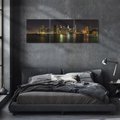 Obraz na płótnie 120x40 - Nowy Jork nocą - New York, Nowy