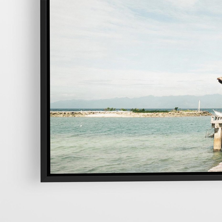 Obraz w ramie 70x50 - Magia Morza i Piękno Plaży - Hawaje, morze - rama czarna