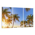 Obraz na płótnie 120x80 - Rajskie palmy w tropikalnym raju - palmy, tropiki