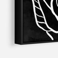 Obraz w ramie 70x100 - Lustrzane Odbicie - mroczna sztuka, minimalizm - rama czarna