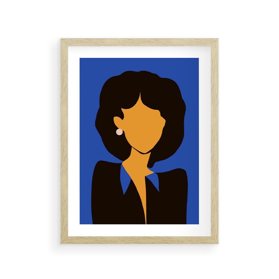 Plakat w ramie 30x40 - Modernistyczne Wibracje - sztuka nowoczesna, plakat - rama drewno