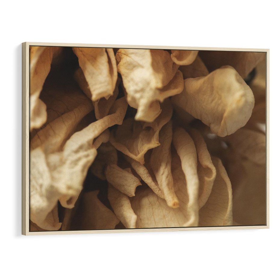 Obraz w ramie 120x80 - Zjawiskowe zasuszone kwiaty - zasuszone, kwiaty - rama drewno