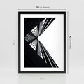 Plakat w ramie 30x40 - Nowoczesność w Linii - architektura, proste linie - rama czarna