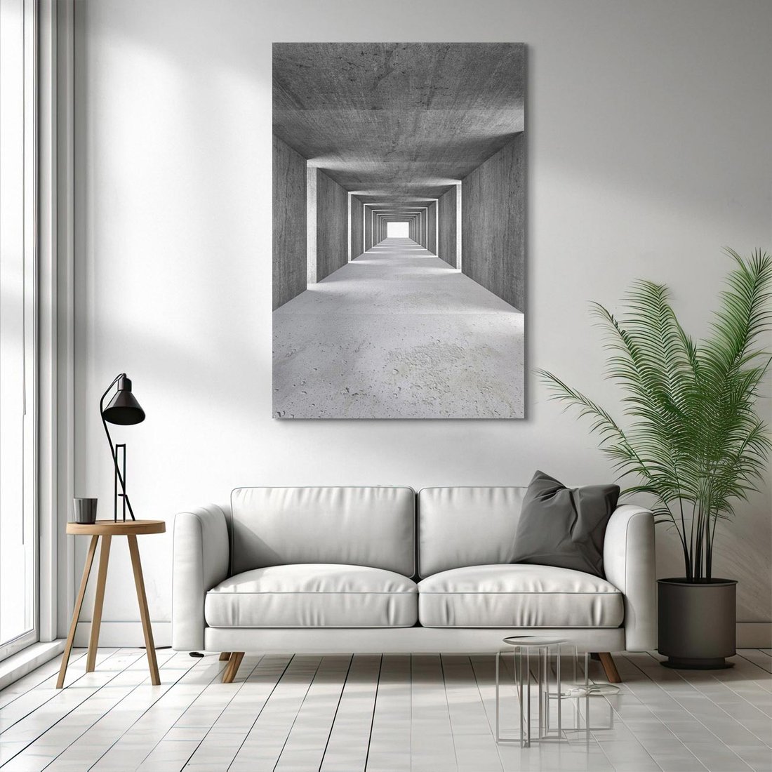 Obraz na płótnie 50x70 - Abstrakcyjna głębia - 3D, tunel