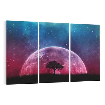 Obraz na płótnie 120x80 - Tajemnicza obecność kosmosu - księżyc, kosmos