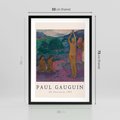 Plakat w ramie 50x70 - Reprodukcja Gauguina: Sztuka Egzotyczna na Plakacie - paul gauguin, plakat - rama czarna