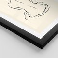 Plakat w ramie 30x40 - Migotliwa Symfonia - kobieta akt, minimalizm - rama czarna