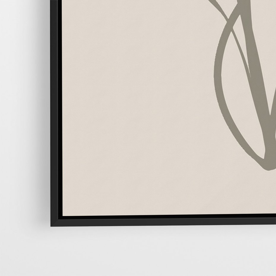 Obraz w ramie 50x70 - Kwiatowe Spektrum - nowoczesny plakat, subtelna sztuka - rama czarna