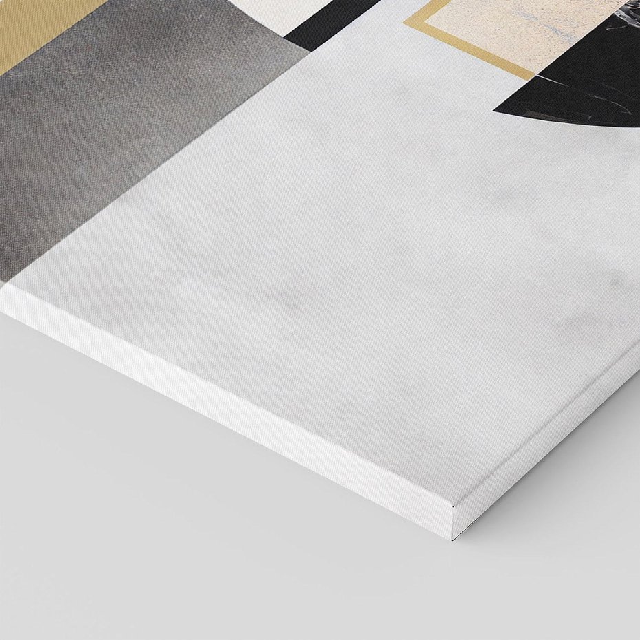 Obraz na płótnie 120x80 - Biało-Czarne Formy - nowoczesna geometria, koło