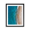 Plakat w ramie 40x50 - Spokój nad morzem - morze, plaża - rama czarna
