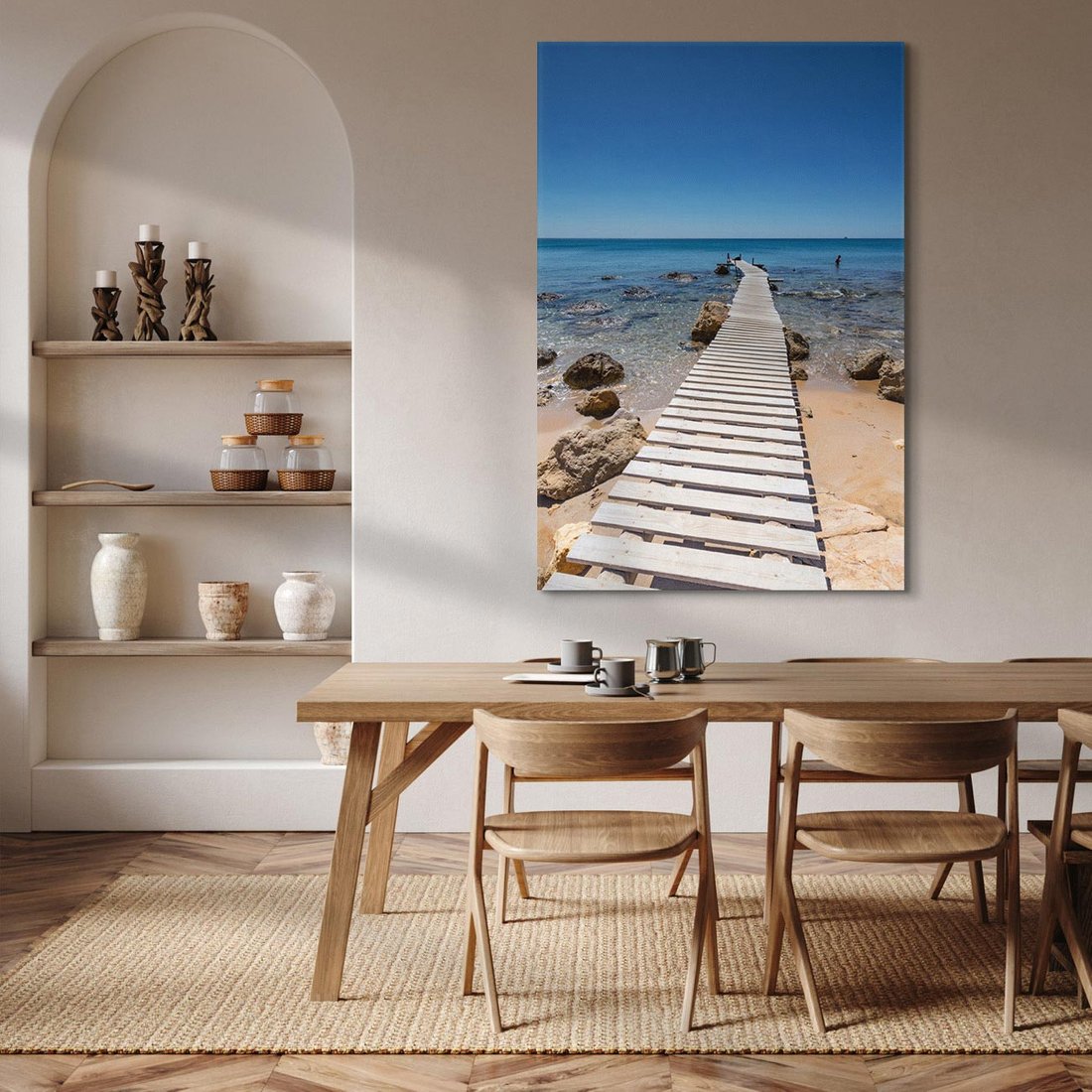 Obraz na płótnie 80x120 - Oaza spokoju - plaża, morze