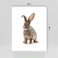 Plakat bez ramy 40x50 - Delikatna Zwierzęca Uroda - królik, zwierzę