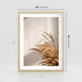 Plakat w ramie 30x40 - Swobodne trawy boho - boho, suche - rama drewno