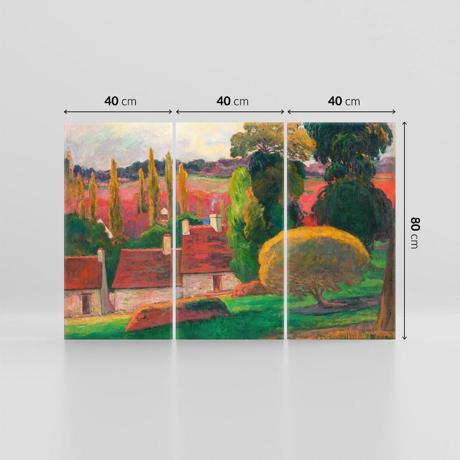 Obraz na płótnie 120x80 - Farma w Bretanii - Reprodukcja - reprodukcja, obraz na płótnie