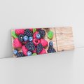 Obraz na płótnie 150x50 - Smak malin i borówek - owoce, leśne