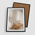 Plakat w ramie 50x70 - Natura i Elegancja: Obraz Boho - trawy, boho - rama czarna