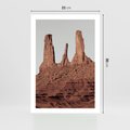 Plakat bez ramy 21x30 - Surowość Pustyni - pustynia, kanion