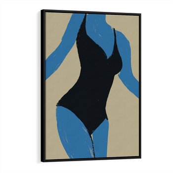 Obraz w ramie 50x70 - Zaklęta Kompozycja - abstrakcyjny plakat, nowoczesna sztuka - rama czarna