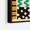 Obraz w ramie 50x70 - Etno Boho - etno ornamenty, boho klimat - rama czarna