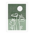 Plakat bez ramy 21x30 - Wibracje Naturalnej Równowagi - zielony plakat, roślinne inspiracje