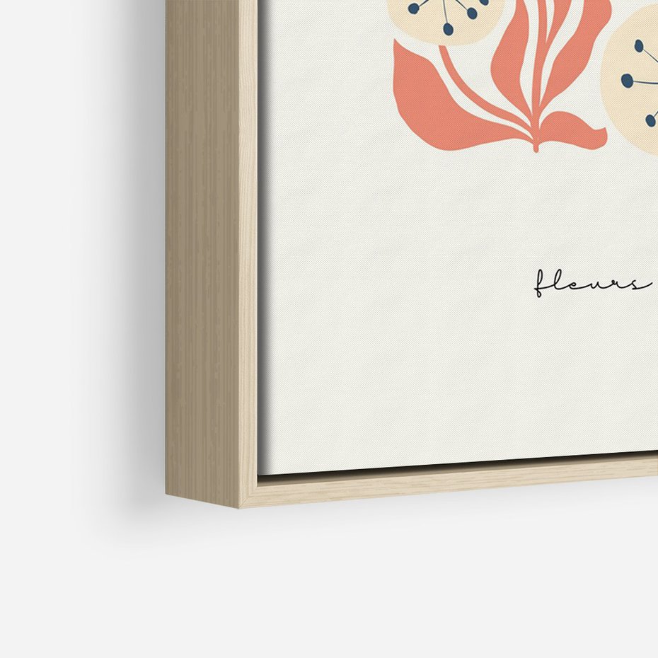 Obraz w ramie 70x100 - Dmuchawce w Abstrakcji - dmuchawce, abstrakcja - rama drewno
