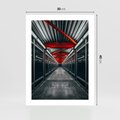 Plakat bez ramy 30x40 - Nieskończoność Przestrzeni - korytarz, perspektywa