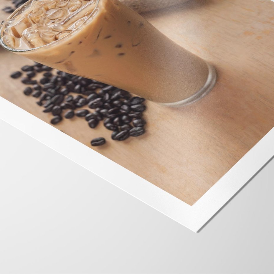 Plakat bez ramy 30x40 - Kawa ice coffee: orzeźwiający napój - kawa, ice