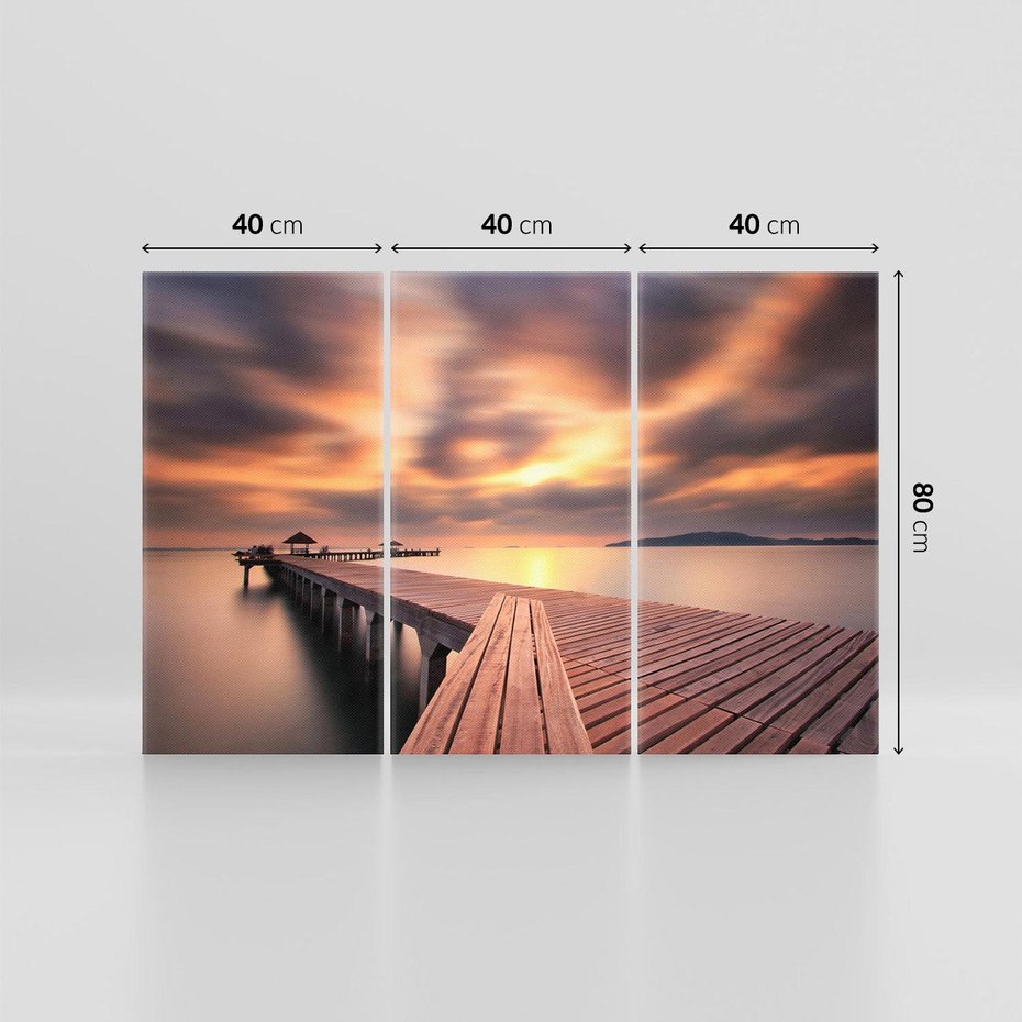 Obraz na płótnie 120x80 - Marina nad Oceanem - Tajlandia, marina