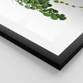 Plakat w ramie 30x40 - Świeżość Natury - liście, zielone - rama czarna