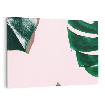 Obraz na płótnie 120x80 - Siła Natury - liście, monstera